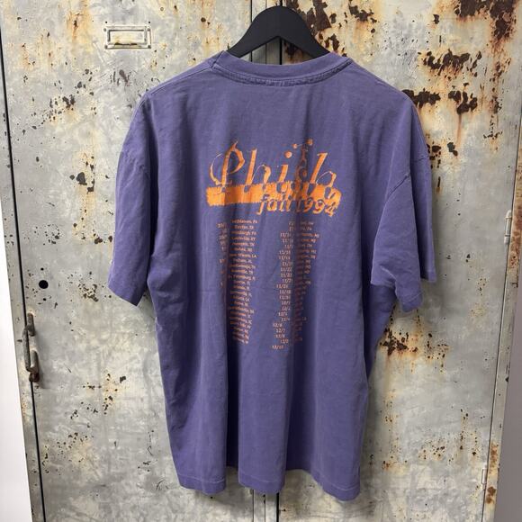 Vintage 1994 90s Phish Fall Tour Purple Jim Pollock Trey Anastasio T Shirt XL - Picture 5 of 8